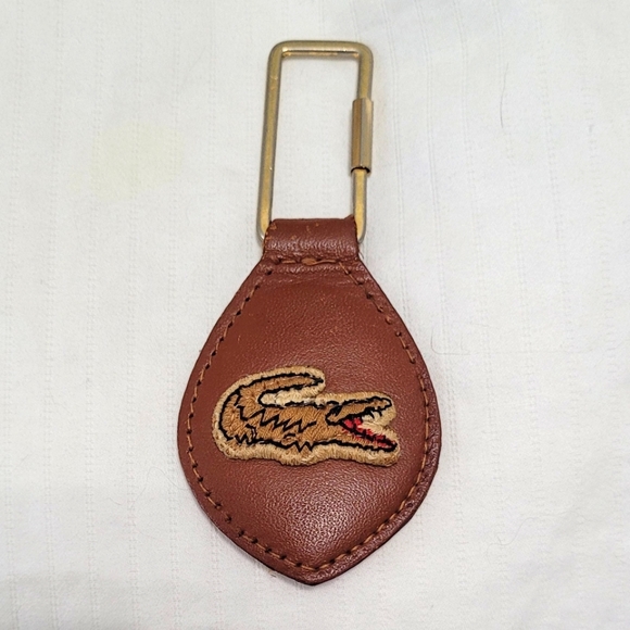 Lacoste Accessories Vintage Lacoste Brown Leather And Tan Alligator
